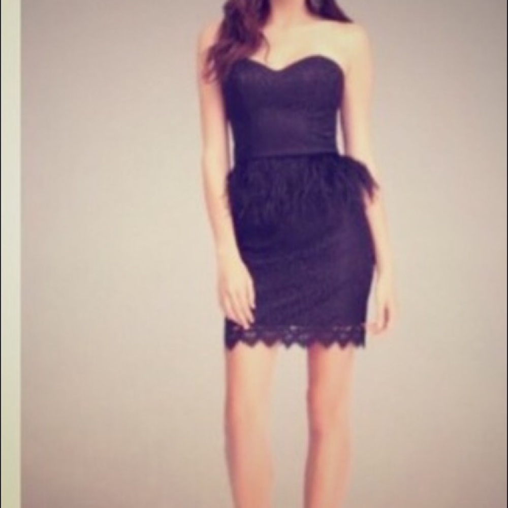 Bebe black lace dress size 00